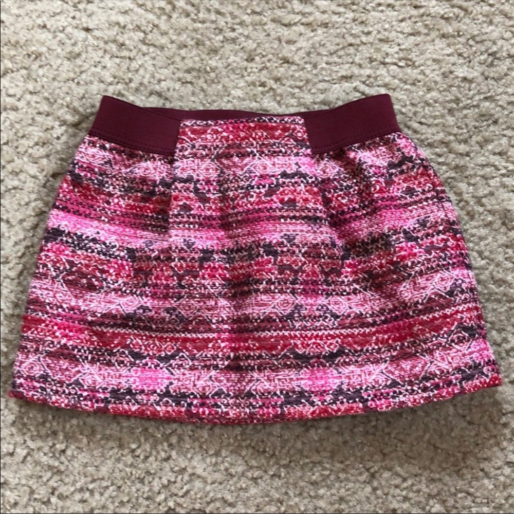Oshkosh Baby Girl Pink & Burgundy Skirt